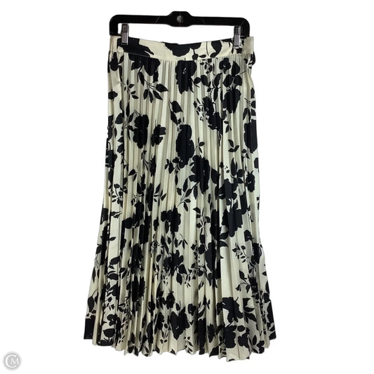 Skirt Maxi By Tahari In Black & Cream, Size: M