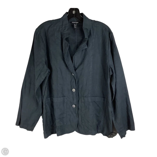 Top Long Sleeve By Eileen Fisher In Grey, Size: S