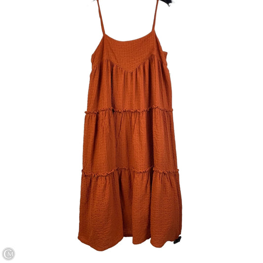 Dress Casual Midi By Cma In Orange, Size: S