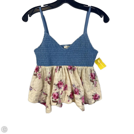 Top Sleeveless By Pilcro In Floral Print, Size: M