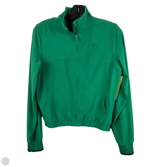 Athletic Jacket By Lululemon In Green, Size: 4