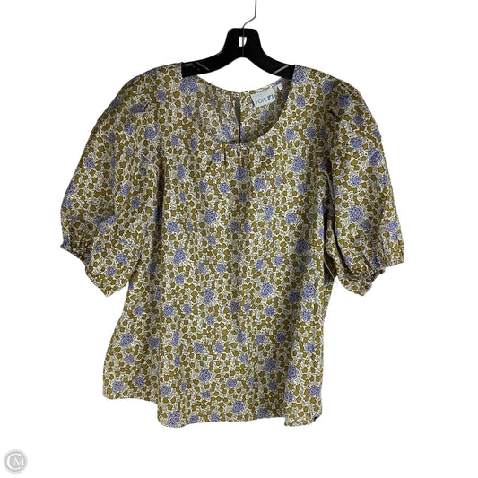 Top Short Sleeve By Cmc In Floral Print, Size: 12