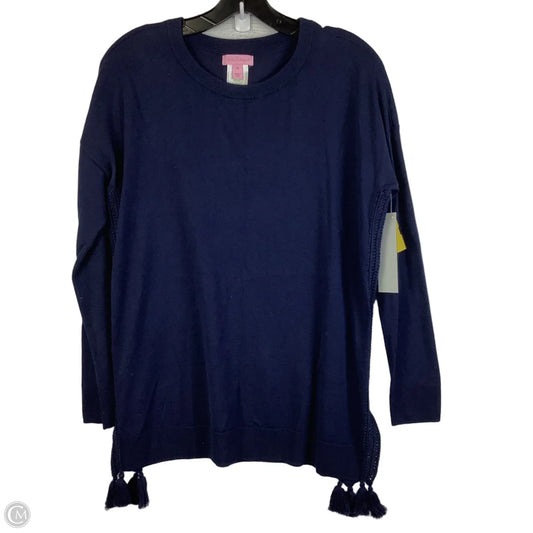 Top Long Sleeve Designer By Lilly Pulitzer In Navy, Size: Xs
