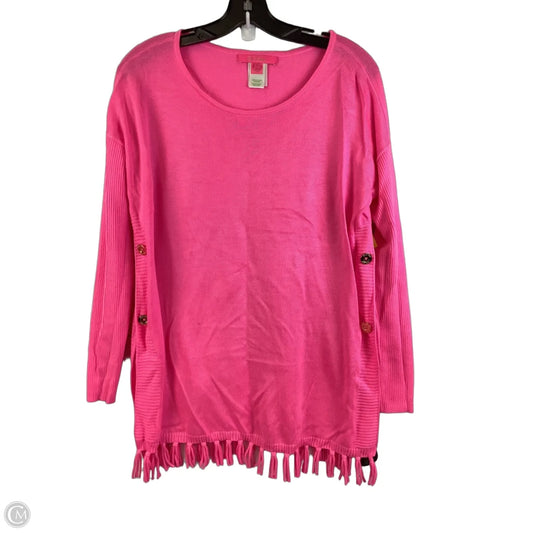 Top Long Sleeve Designer By Lilly Pulitzer In Pink, Size: Xs