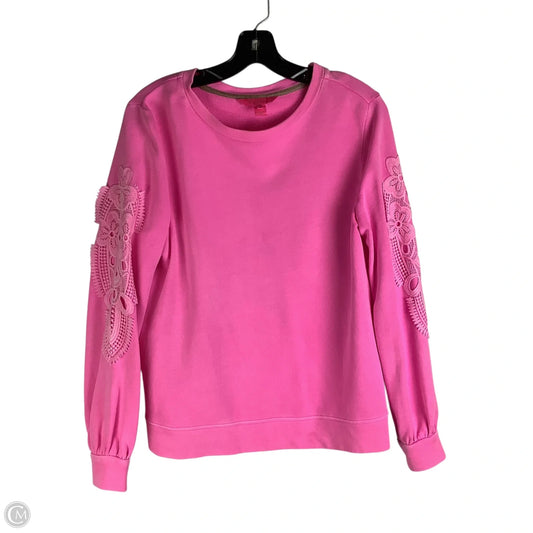 Top Long Sleeve Designer By Lilly Pulitzer In Pink, Size: S