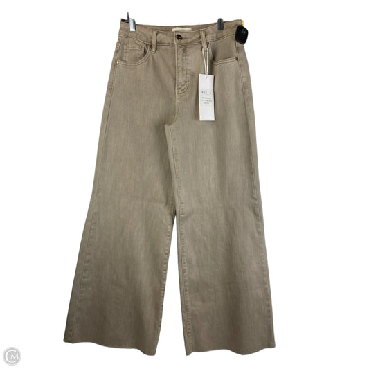 Jeans Wide Leg By Risen In Tan, Size: 8