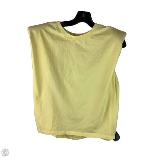 Top Short Sleeve By Babaton In Yellow, Size: M