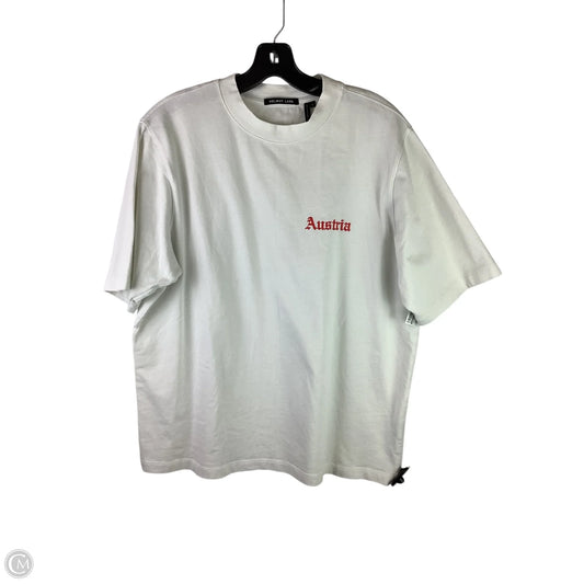 Top Short Sleeve Basic By Helmut Lang In White (Unisex) , Size: L