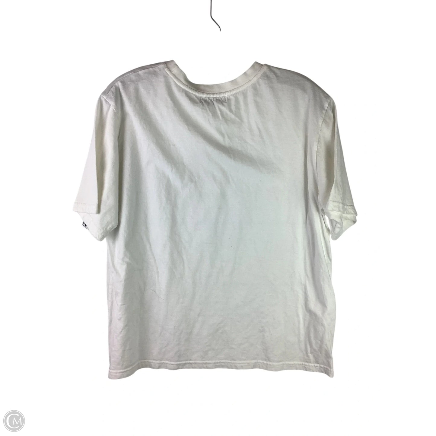 Top Short Sleeve Basic By Clothes Mentor In White, Size: M
