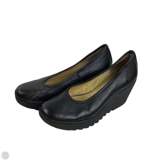 Shoes Heels Wedge By Fly London In Black, Size: 9.5 (40)