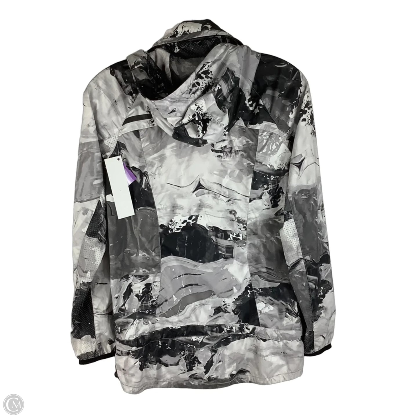 Athletic Jacket By Lululemon In Black & White, Size: 2