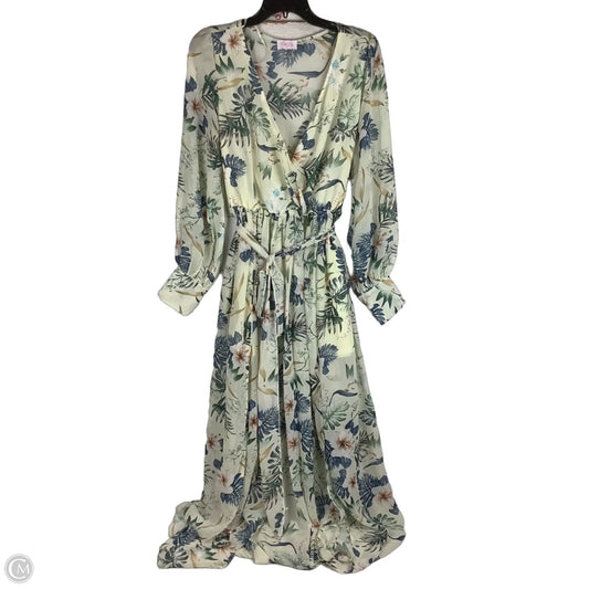 Dress Casual Midi By Pink Lily In Multi-colored, Size: L