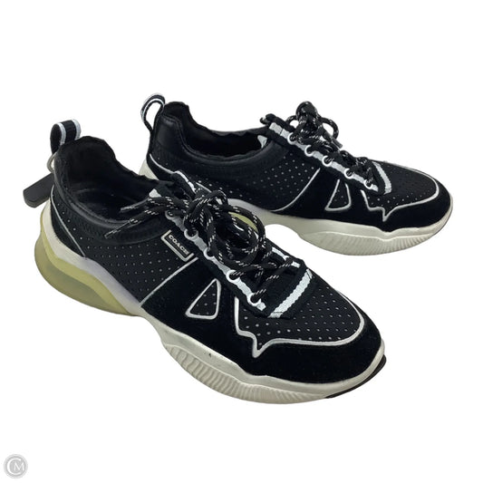 Shoes Designer By Coach In Black & White, Size: 6