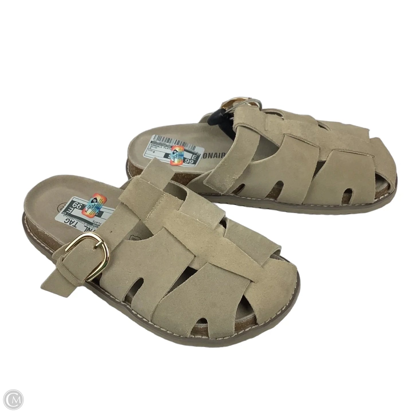 Sandals Flats By Cushionaire In Beige, Size: 8