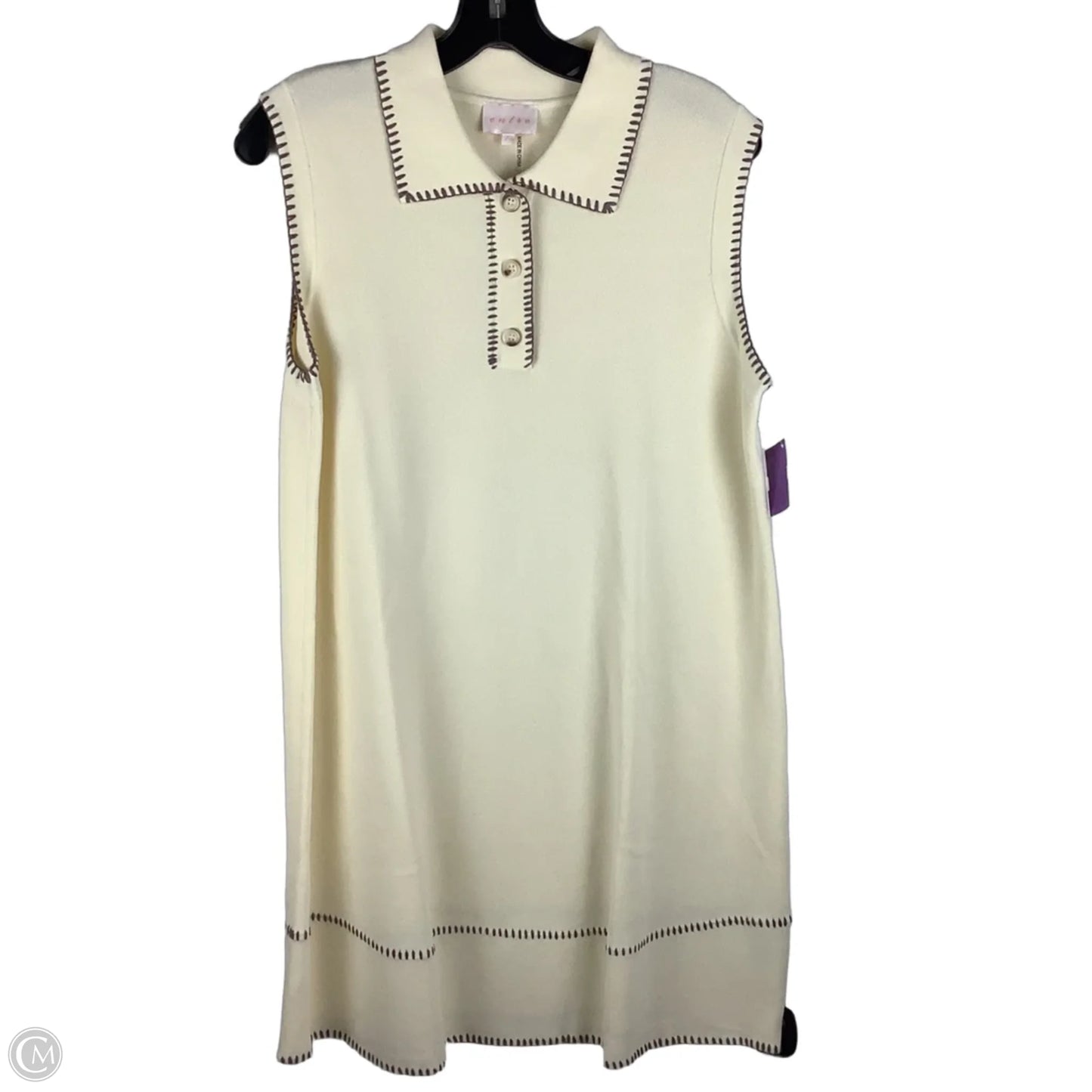 Dress Casual Short By Entro In Cream, Size: L