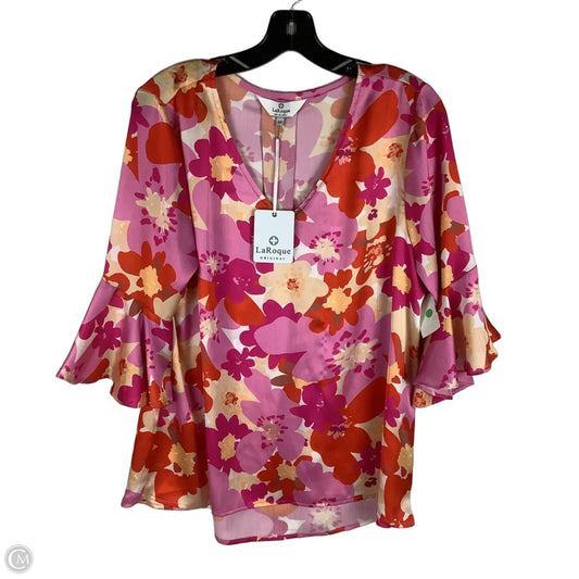 Top Long Sleeve By Cmc In Pink & Red, Size: Sp
