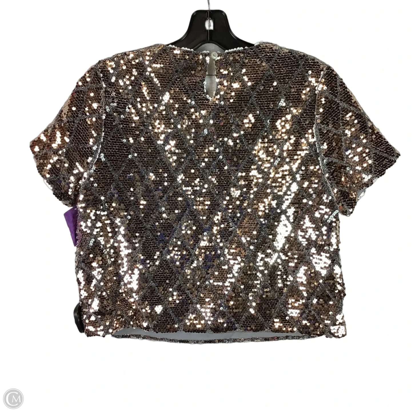 Top Short Sleeve By Mi Ami In Copper, Size: Xs