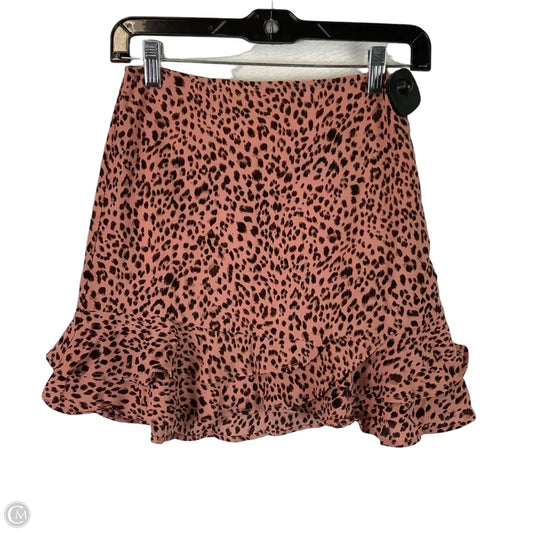Skirt Mini & Short By Mi Ami In Leopard Print, Size: Xs