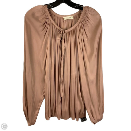 Top Long Sleeve By By Together In Rose Gold, Size: S