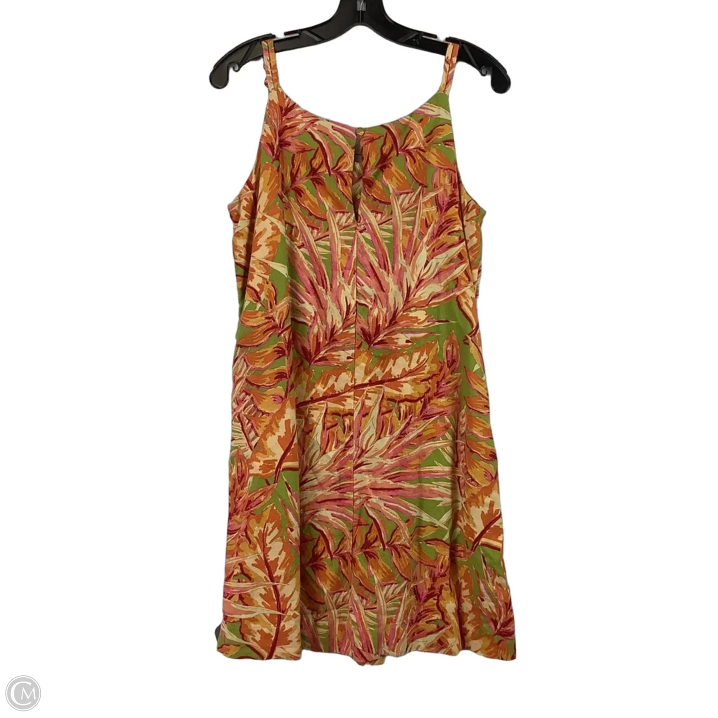 Dress Party Short By C And C In Green & Orange, Size: M