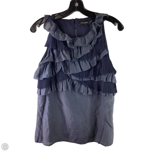 Top Sleeveless By Mm Couture In Navy, Size: M