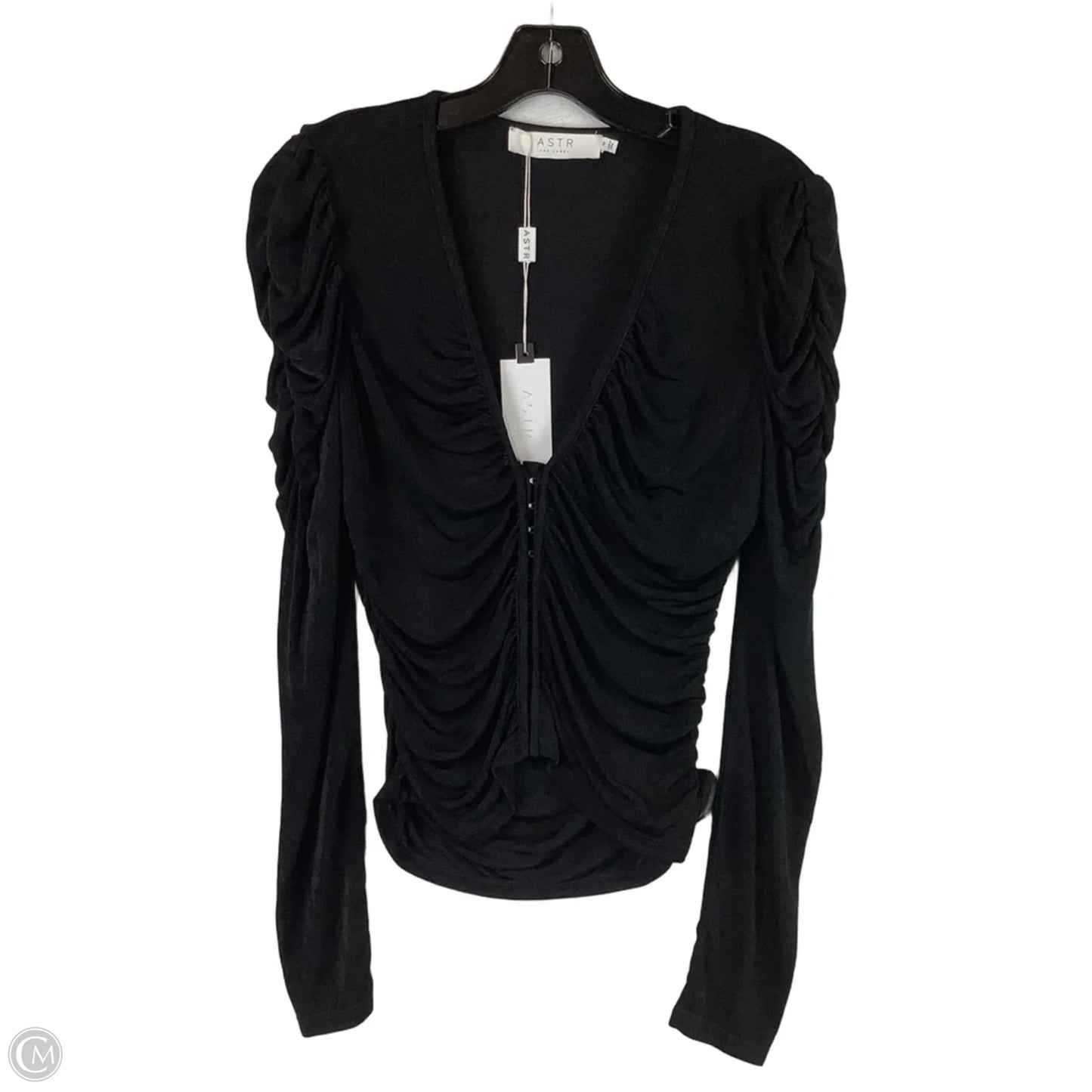 Top Long Sleeve By Astr The Label In Black, Size: M