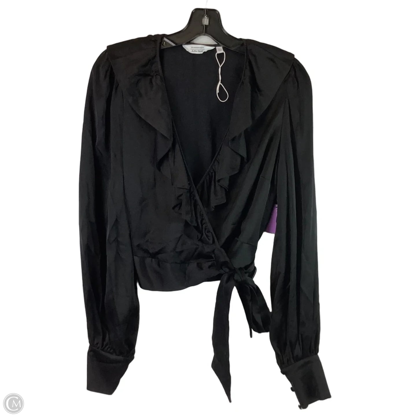 Top Long Sleeve By Cmb In Black, Size: 10