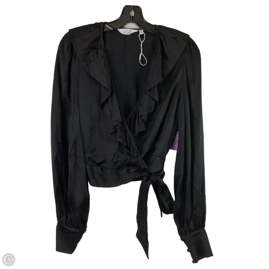 Top Long Sleeve By Cmb In Black, Size: 10