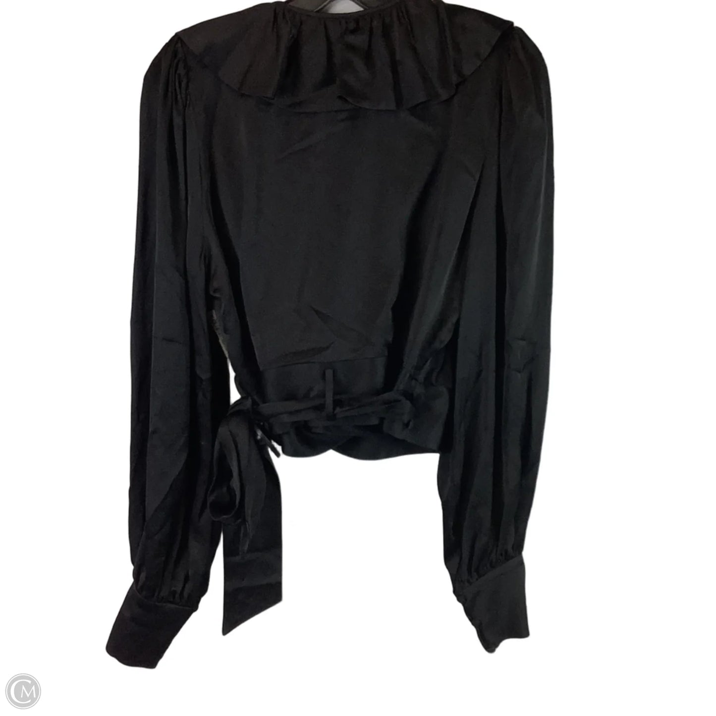 Top Long Sleeve By Cmb In Black, Size: 10