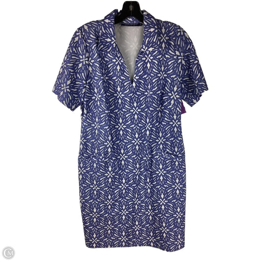 Dress Casual Short By Cma In Blue & White, Size: M