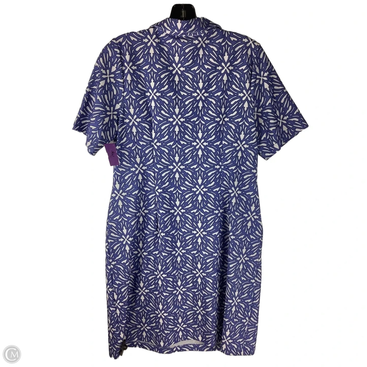 Dress Casual Short By Cma In Blue & White, Size: M