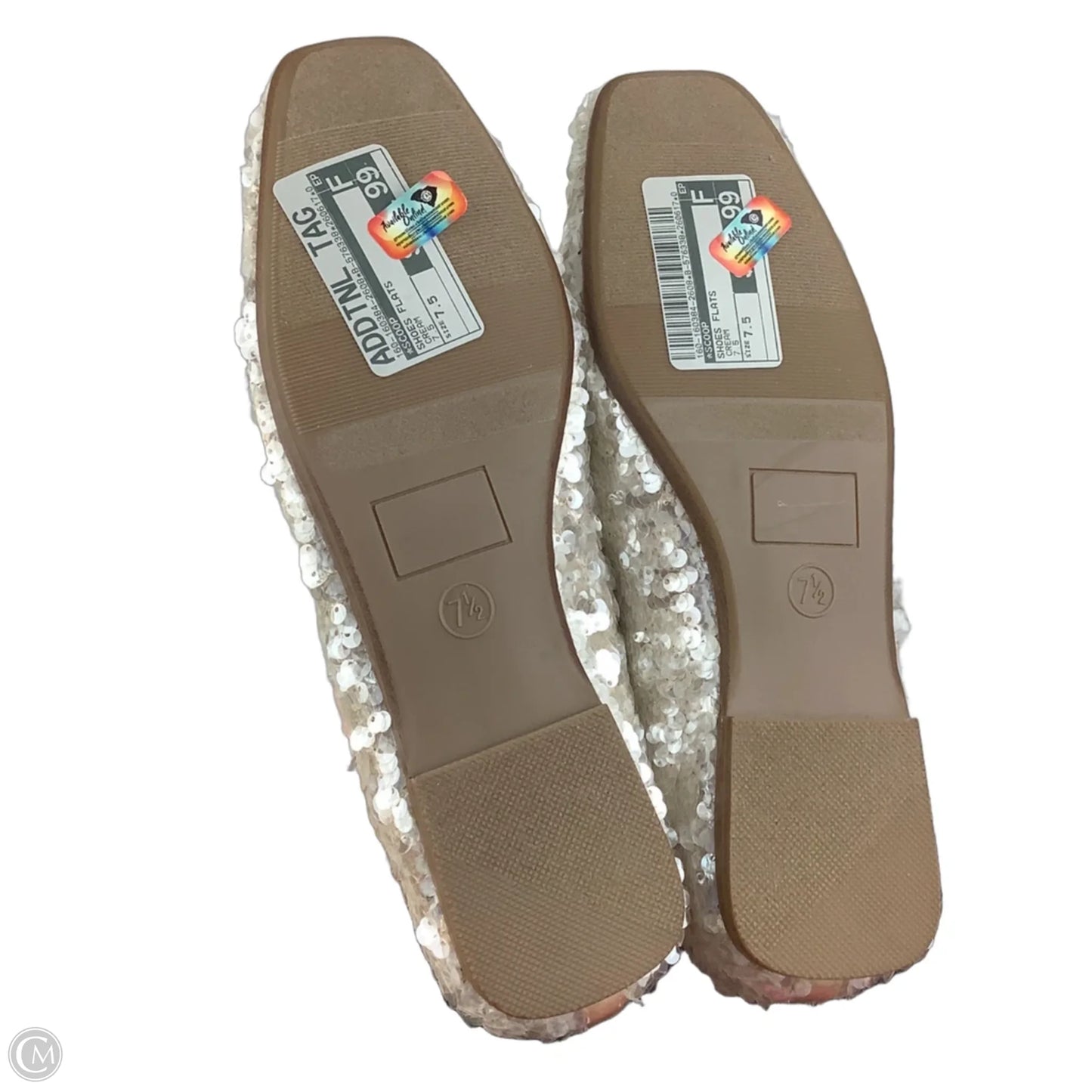 Shoes Flats By Scoop In Cream, Size: 7.5