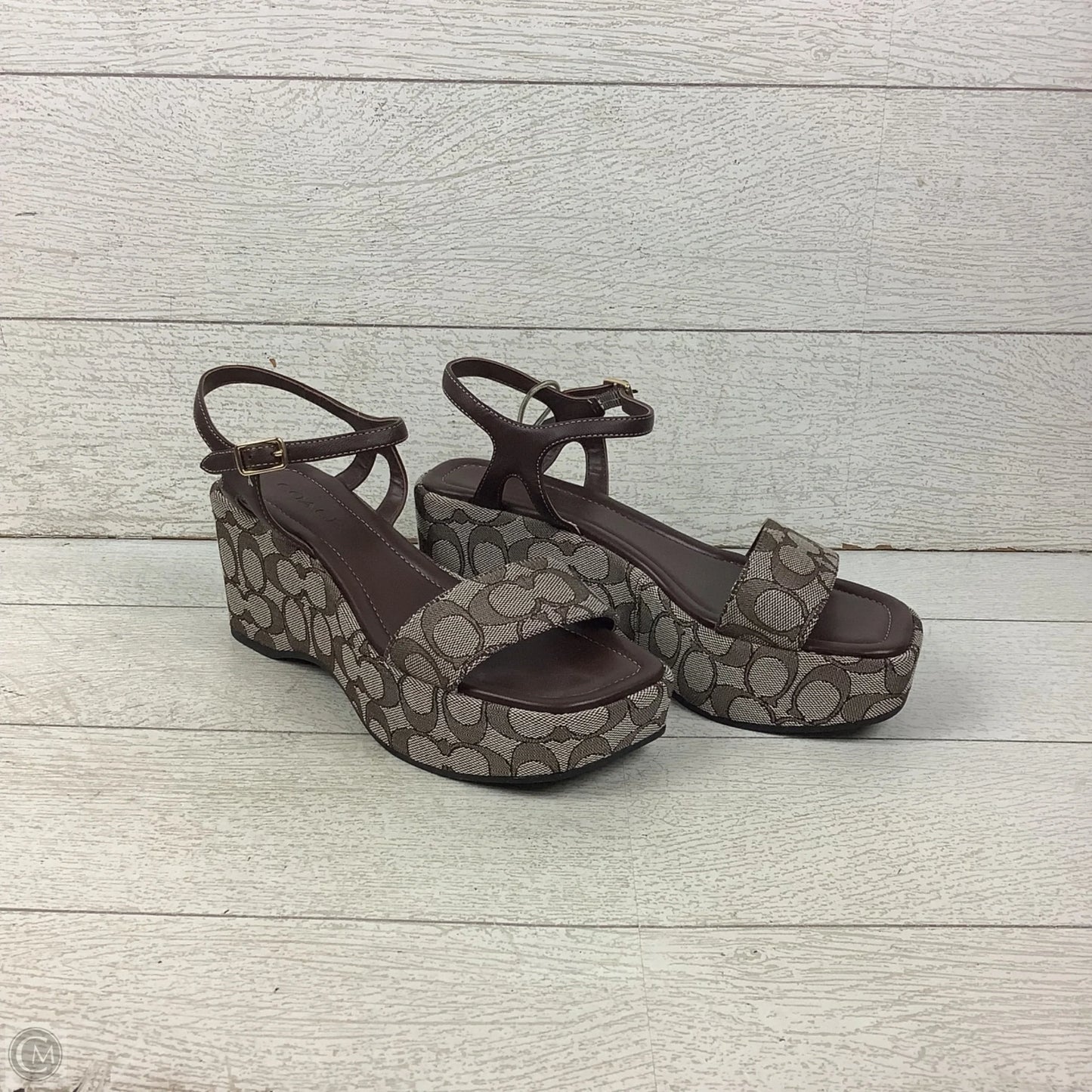 Shoes Designer By Coach In Brown, Size: 8