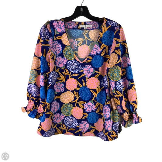 Top Long Sleeve By Michelle Mcdowell In Multi-colored, Size: S