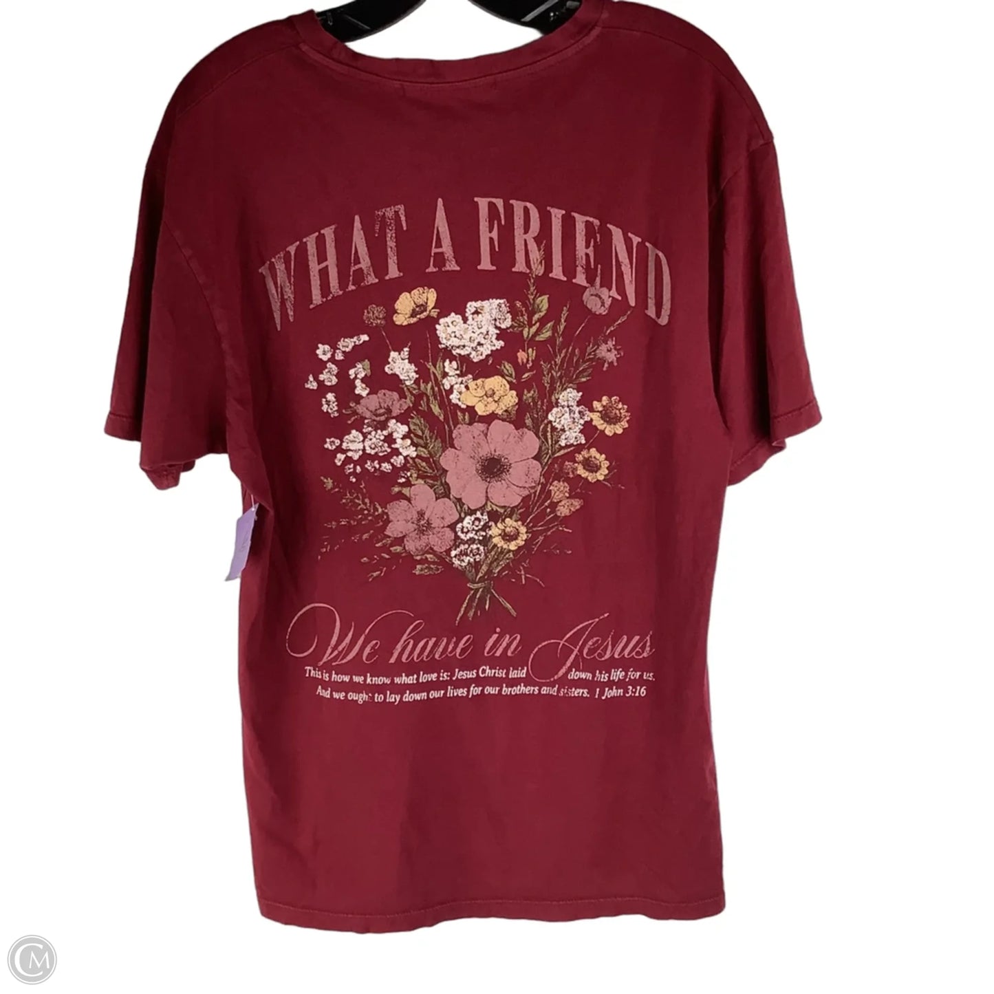 Top Short Sleeve By Altard State In Floral Print, Size: Xs, first picture is the back
