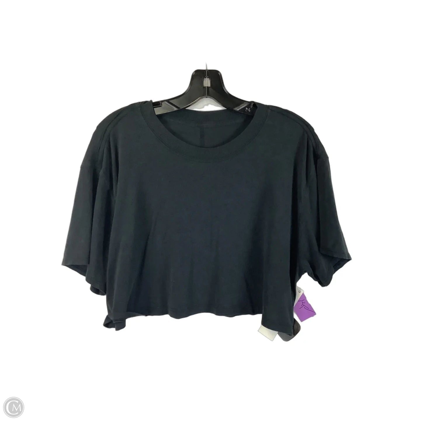 Athletic Top Short Sleeve By Lululemon In Black