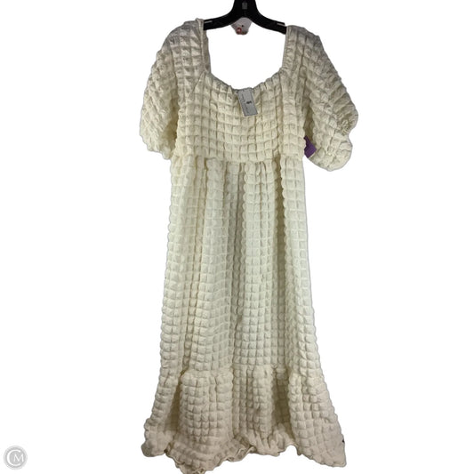 Dress Casual Maxi By Simply Southern In Cream, Size: M