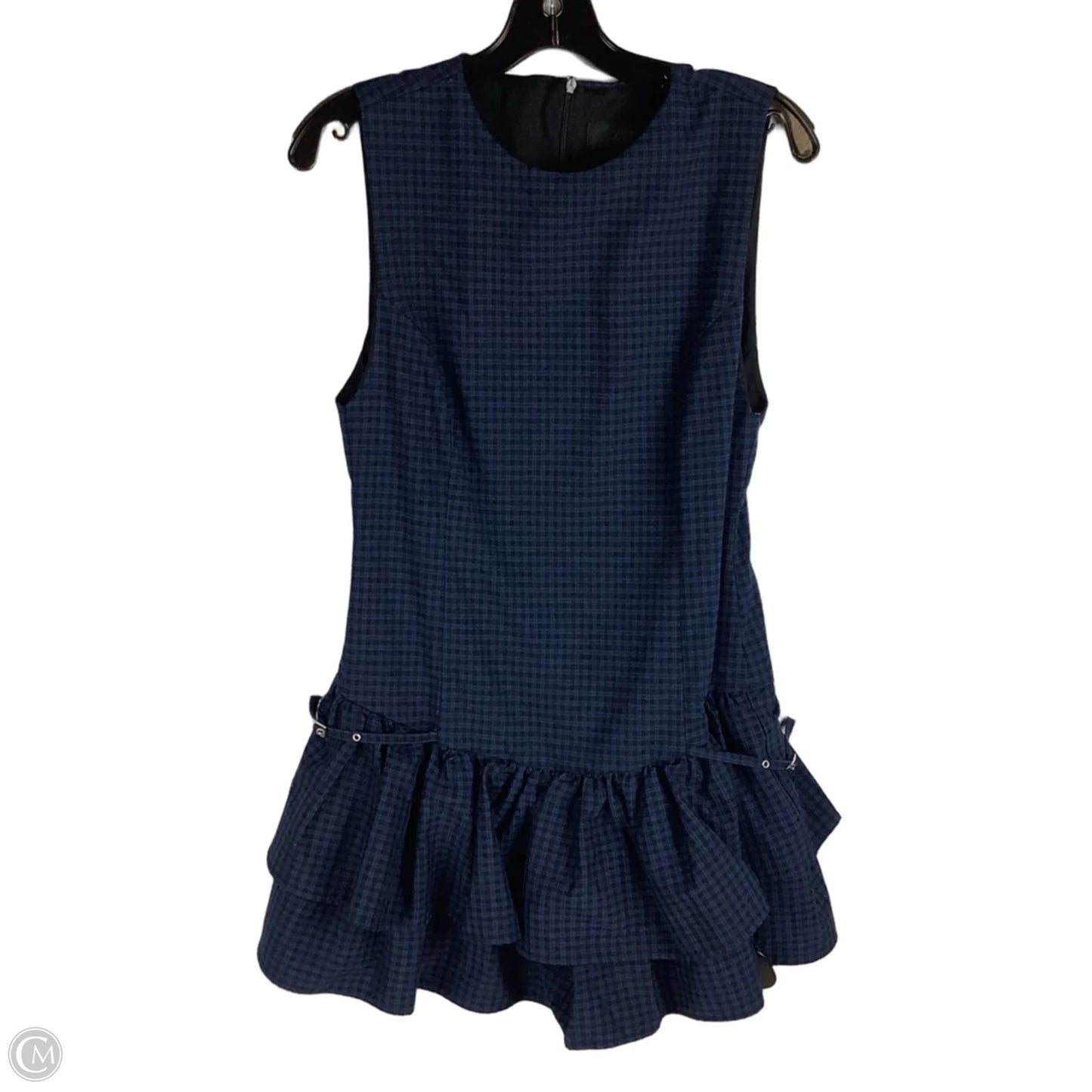 Dress Party Short By Zara In Black & Blue, Size: L