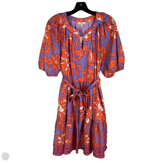 Dress Casual Short By Cma In Orange & Purple, Size: S