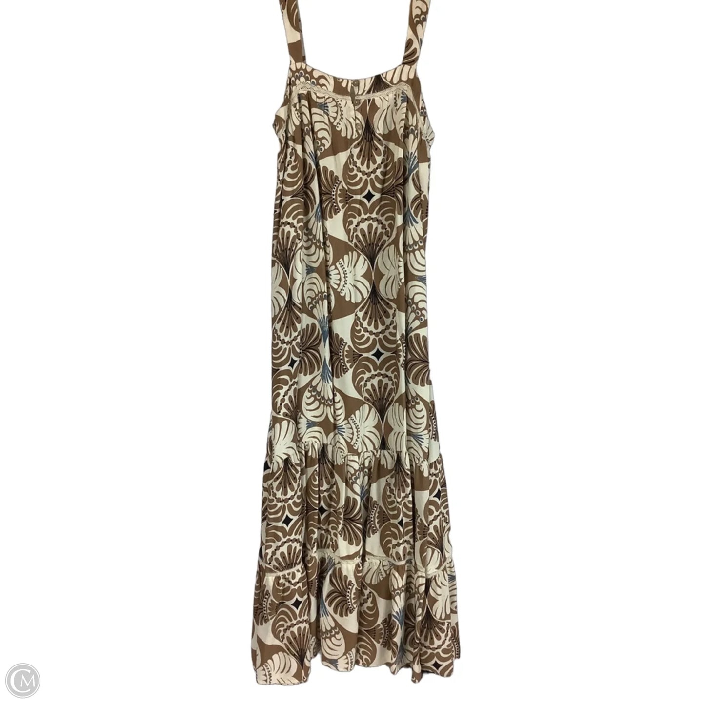 Dress Casual Midi By Vestique In Blue & Brown, Size: S