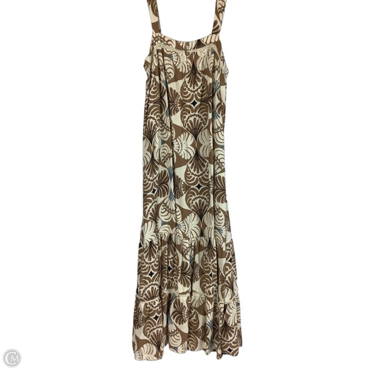 Dress Casual Midi By Vestique In Blue & Brown, Size: S