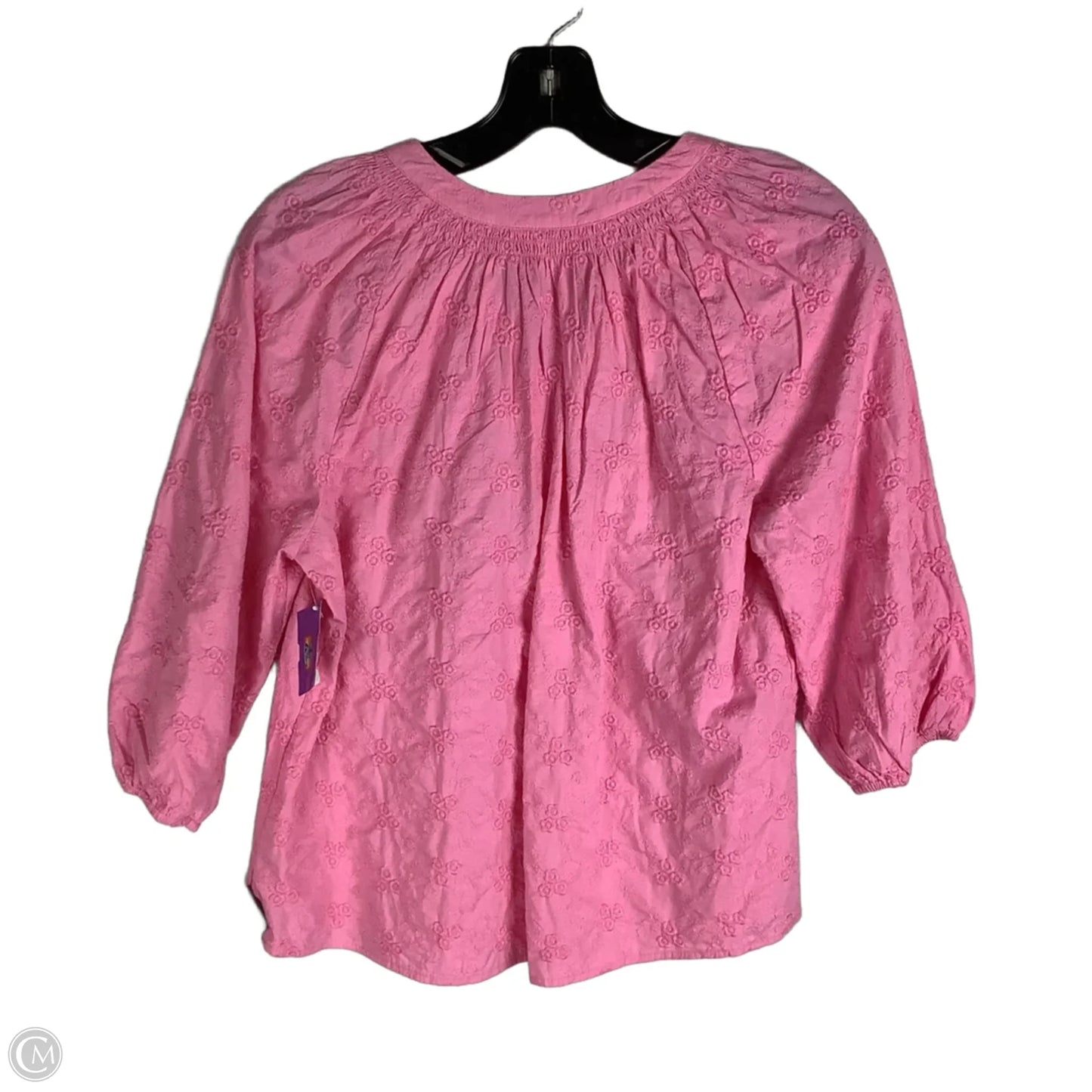 Top 3/4 Sleeve By Crown And Ivy In Pink, Size: Sp
