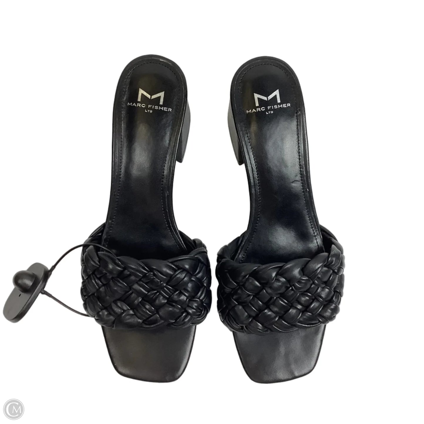 Sandals Heels Block By Marc Fisher In Black, Size: 8