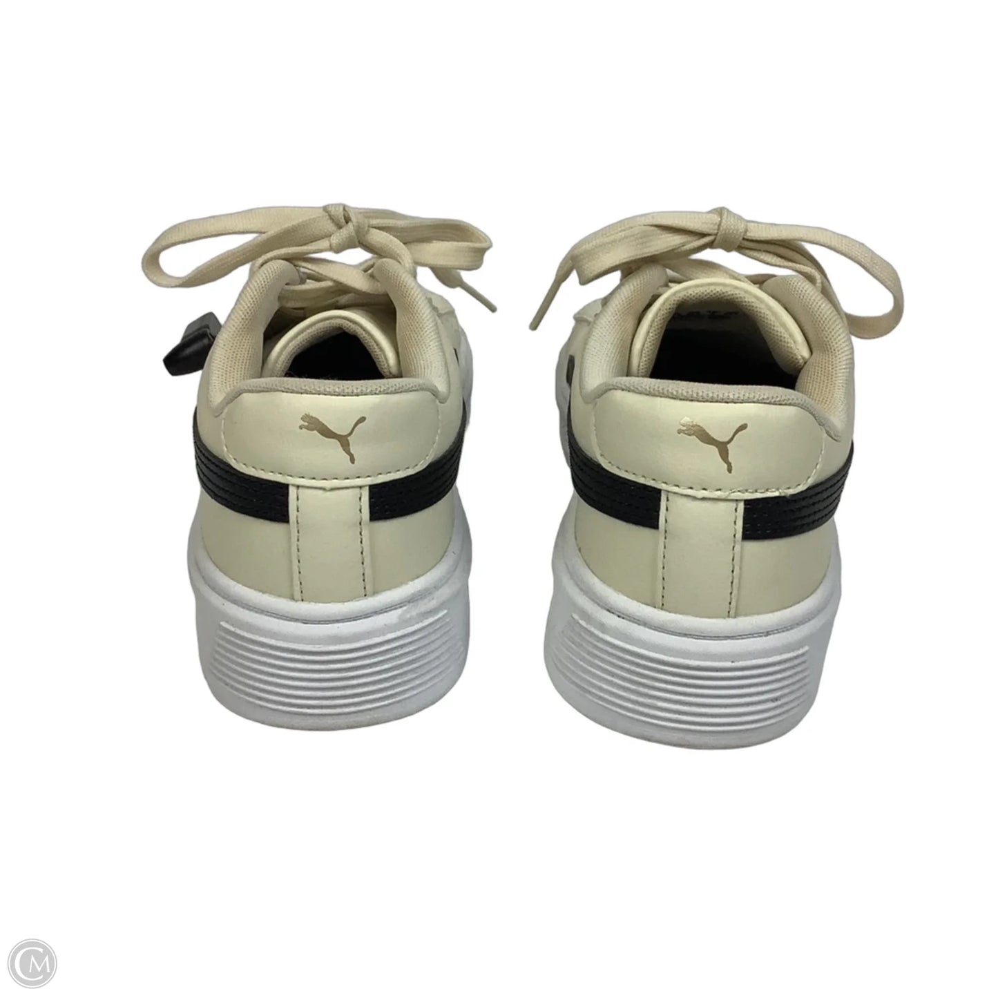 Shoes Sneakers By Puma In Black & Cream, Size: 8