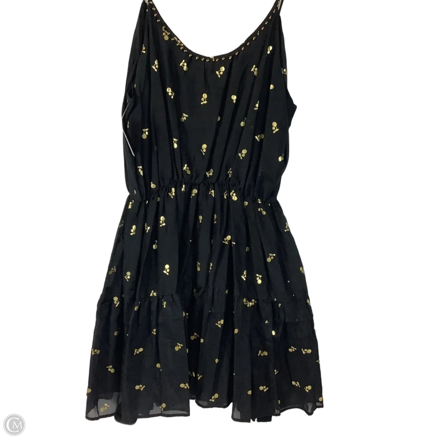 Dress Casual Short By Juicy Couture In Black & Gold, Size: L