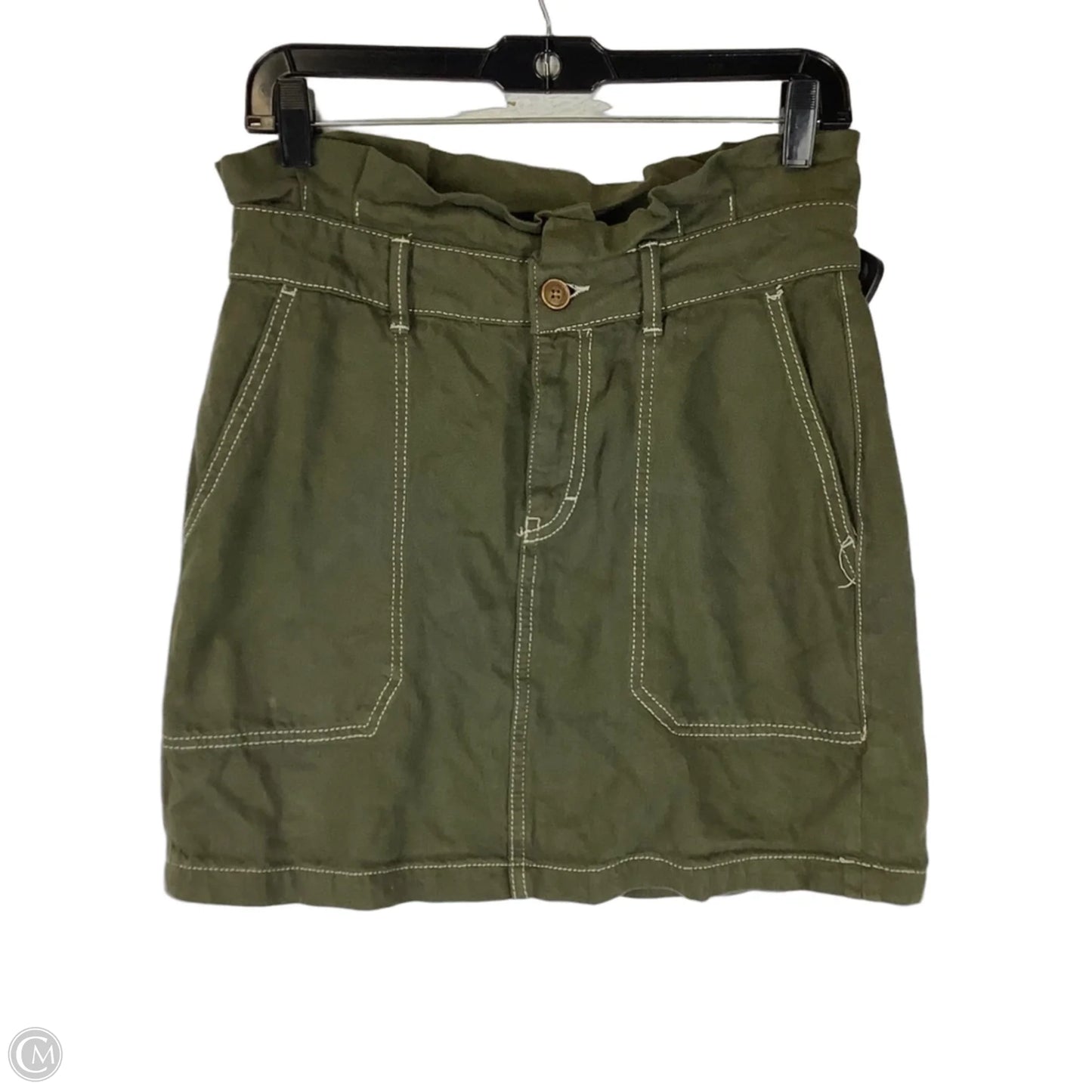 Skirt Mini & Short By Free People In Green & White, Size: 8