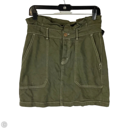 Skirt Mini & Short By Free People In Green & White, Size: 8