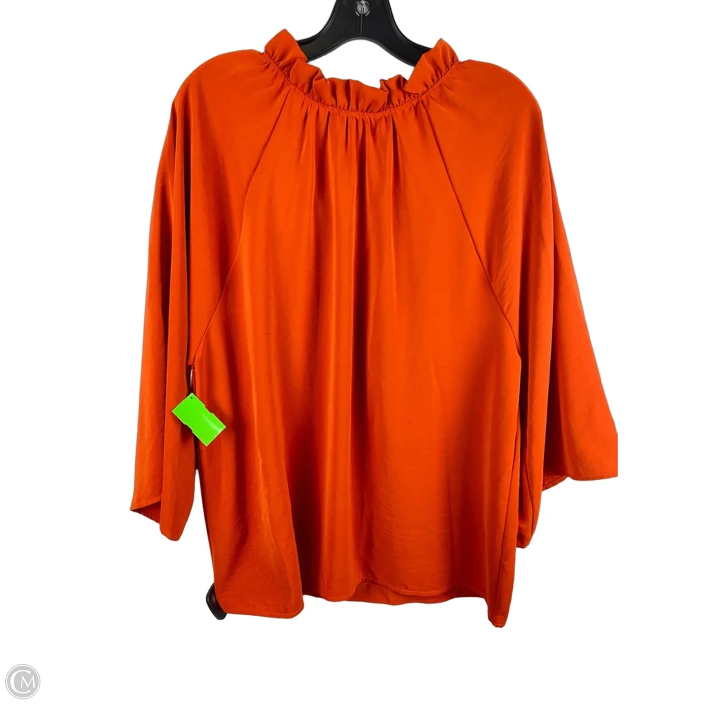 Top Long Sleeve By Clothes Mentor In Orange, Size: Xl