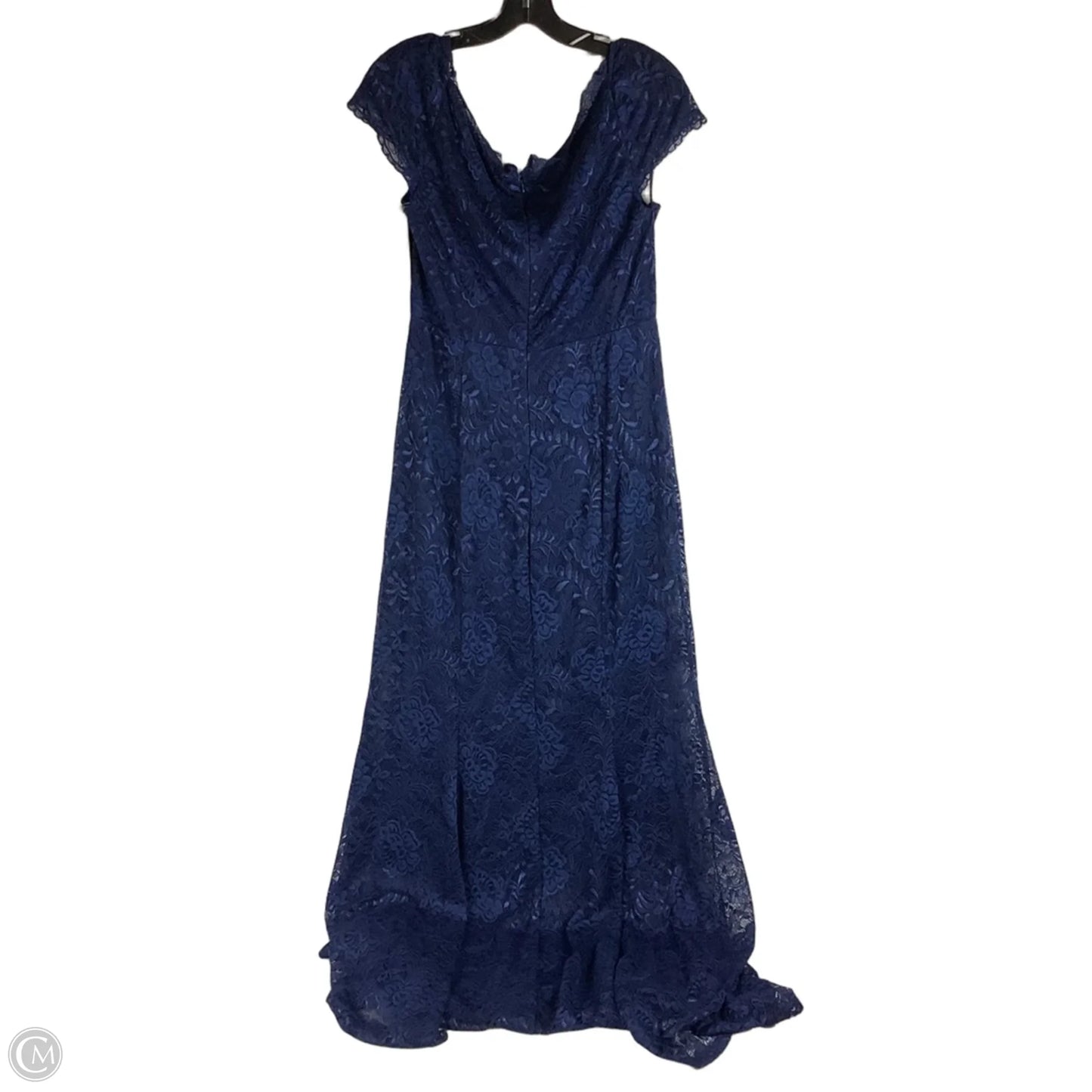 Dress Party Long By Lulus In Navy, Size: Xl