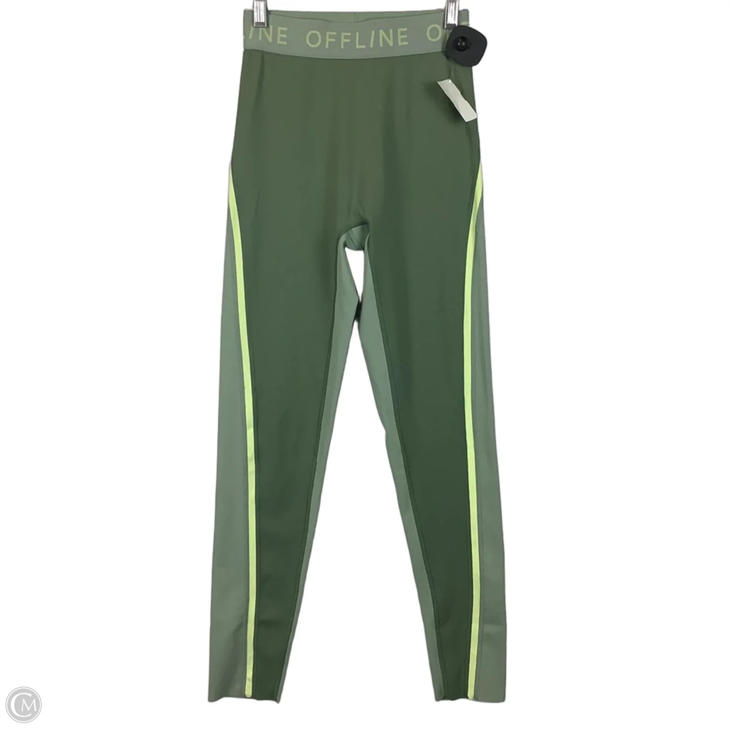 Athletic Leggings By Offline In Green, Size: S